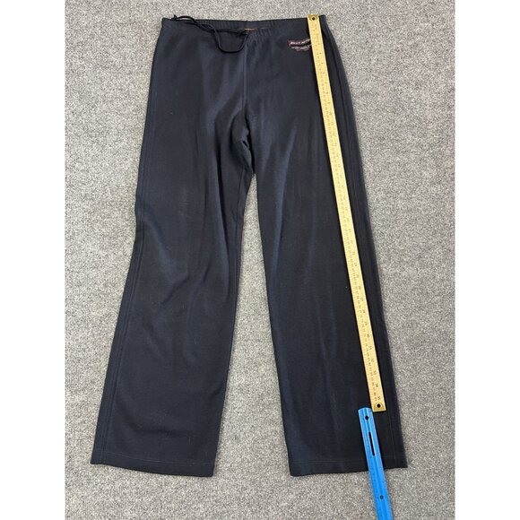 DKNY Active Black Lounge Pants Women’s Size S Drawstring Wide Leg 100% Cotton - Picture 3 of 7